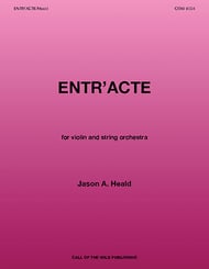 Entr'acte Orchestra sheet music cover Thumbnail